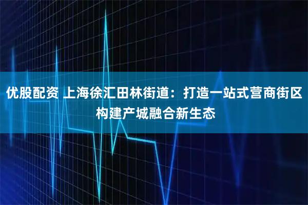 优股配资 上海徐汇田林街道：打造一站式营商街区 构建产城融合新生态