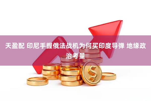 天盈配 印尼手握俄法战机为何买印度导弹 地缘政治考量