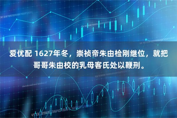 爱优配 1627年冬，崇祯帝朱由检刚继位，就把哥哥朱由校的乳母客氏处以鞭刑。