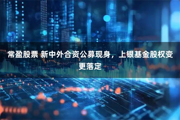 常盈股票 新中外合资公募现身，上银基金股权变更落定