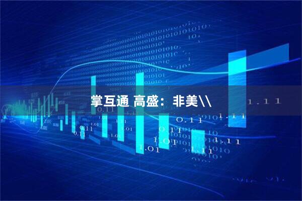 掌互通 高盛：非美\