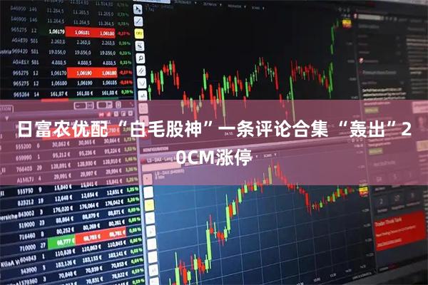 日富农优配 “白毛股神”一条评论合集 “轰出”20CM涨停