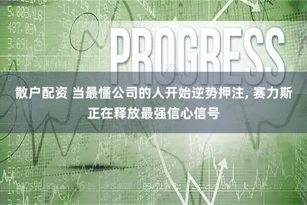 散户配资 当最懂公司的人开始逆势押注, 赛力斯正在释放最强信心信号